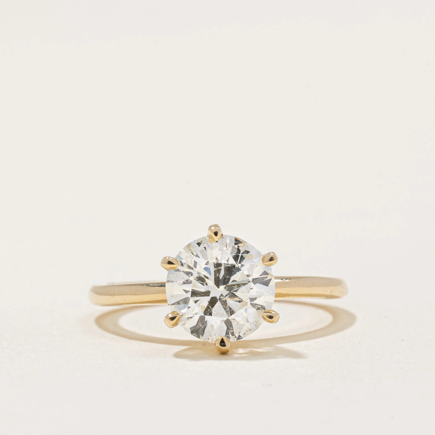 100 Ways' Solitaire Diamond Engagement Ring | 2.00ct | SZ 6.75 | Soft Mood Minimal Detail