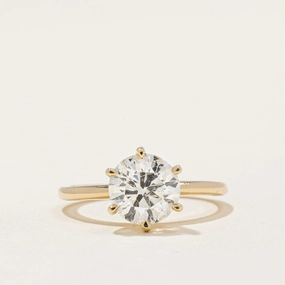 100 Ways' Solitaire Diamond Engagement Ring | 2.00ct | SZ 6.75 | Soft Mood Minimal Detail