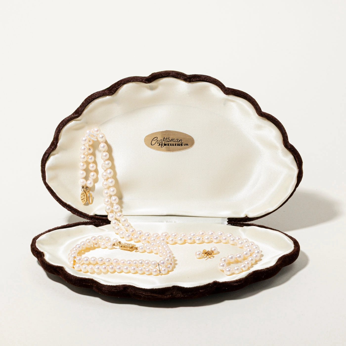 14k Cultured Pearl Strand Necklace, Bracelet & Earrings Set | 22.5" | 7.5" Bold Charm