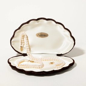 14k Cultured Pearl Strand Necklace, Bracelet & Earrings Set | 22.5" | 7.5" Bold Charm