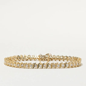 14K Diamond Tennis Bracelet | 2.59ctw | 7" Lightweight Fit Shiny Embellishments