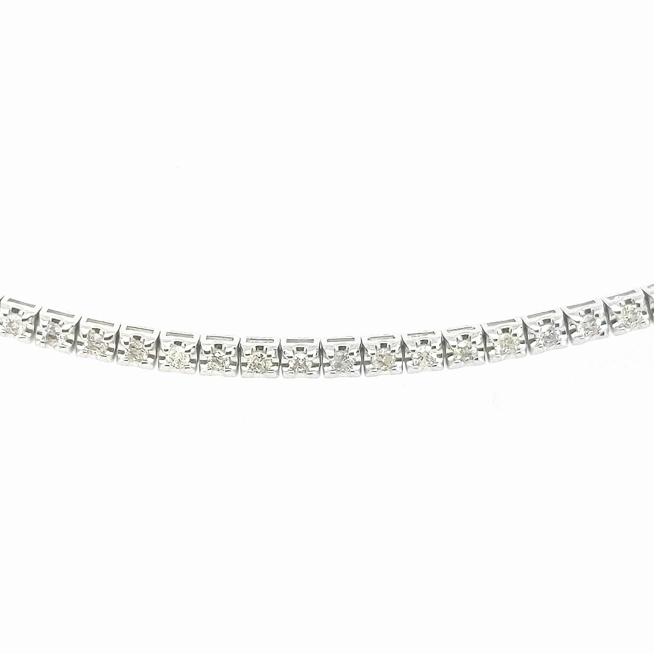 Lucky Break Heartwarming Find 14K Gold And Diamond Tennis Bracelet