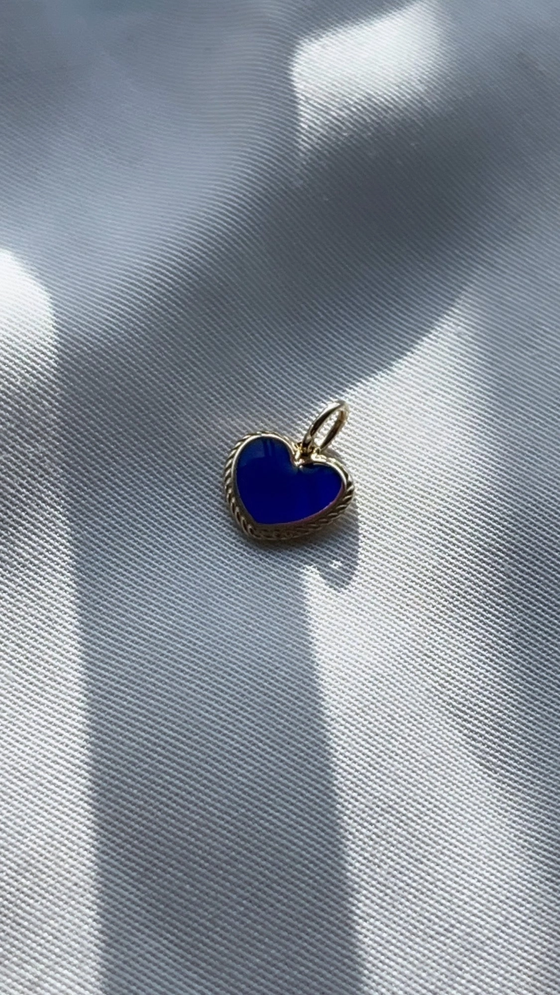 Exclusive Accent 14K Solid Gold Mon Coeur Pendant with Enamel (Without Chain)
