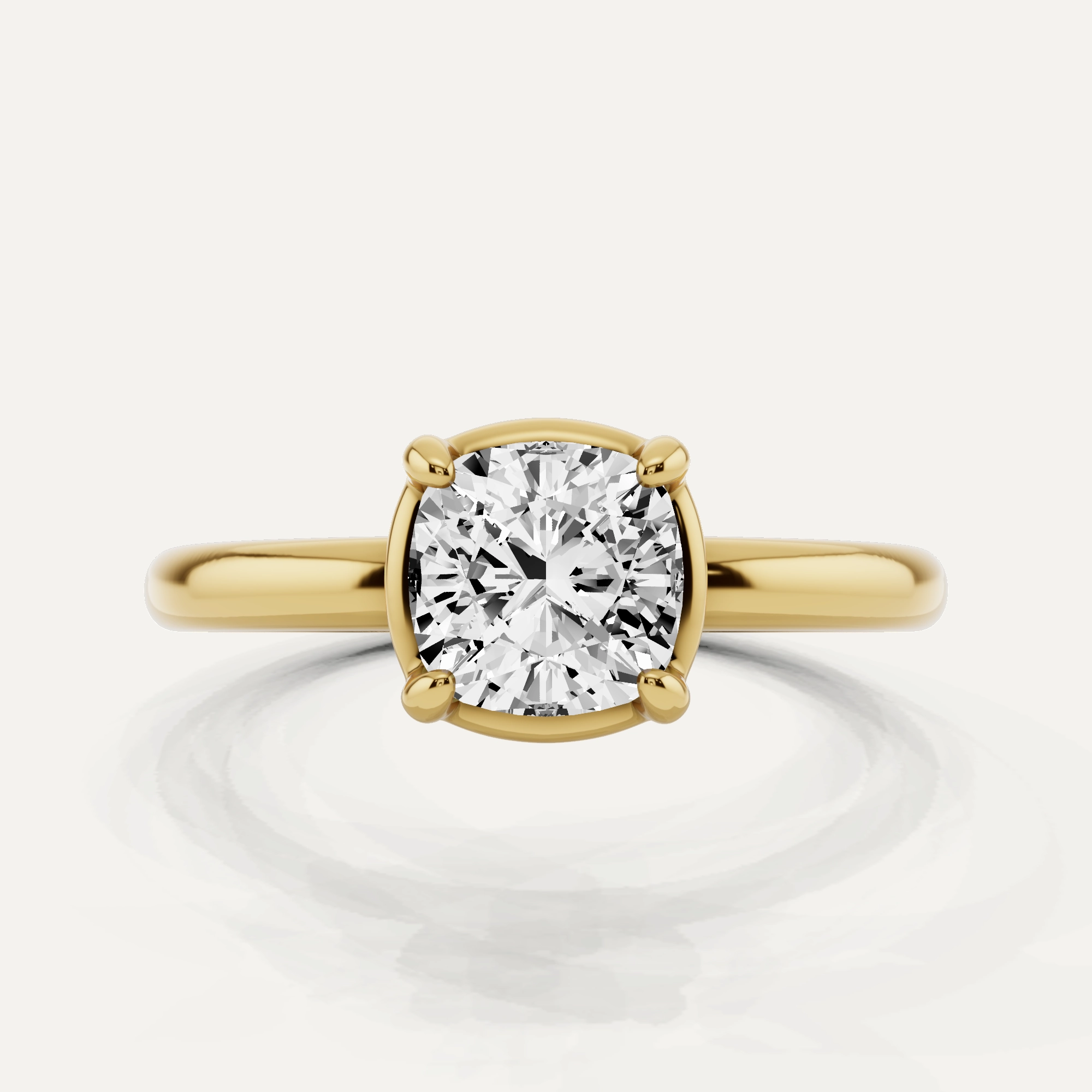 Cool Spark 1 ctw Cushion Diamond Solitaire Engagement Ring