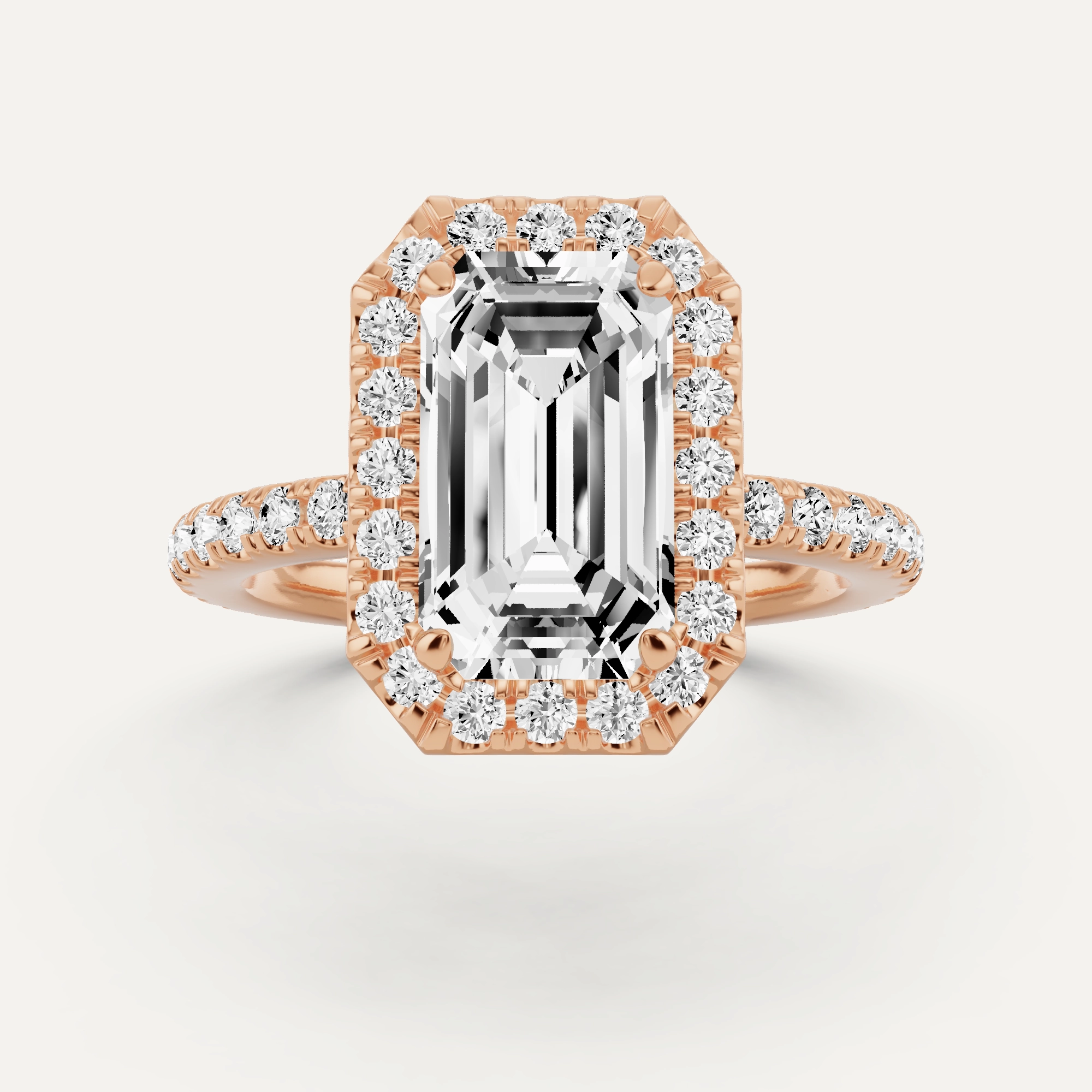 2 1/2 ctw Emerald Diamond Framed Side Stone Engagement Ring Versatile Gem