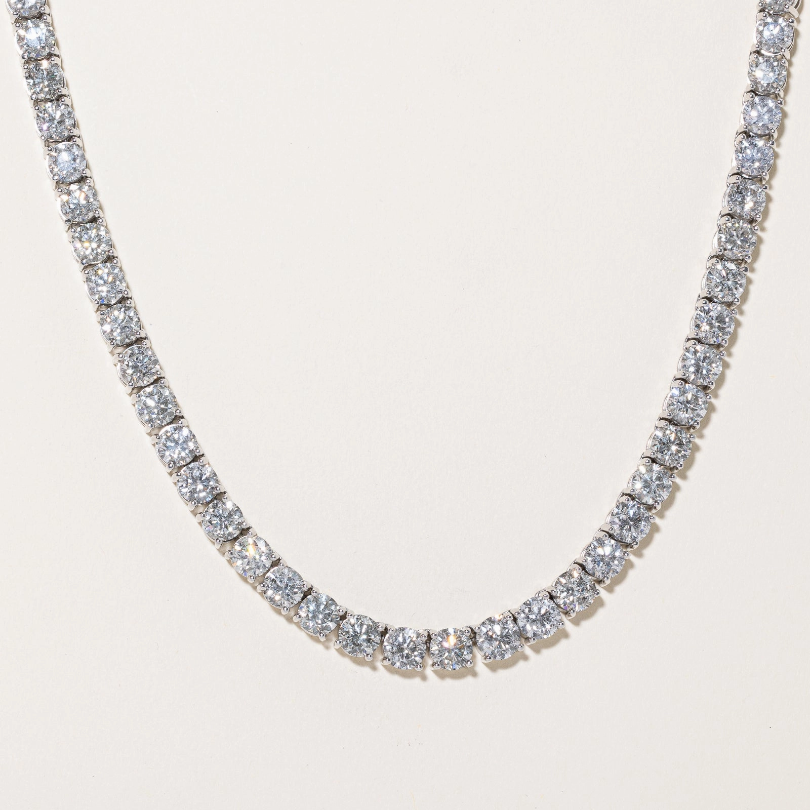 71ctw  Natural Diamond Tennis Necklace | 71.30ctw | 21" Cool Chic Glittering Sparkle