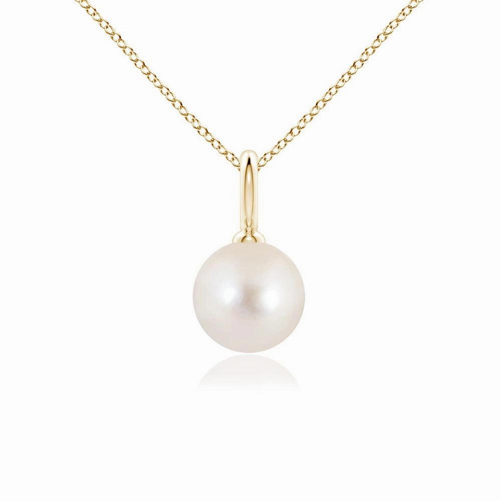 Creative Feature 8mm Classic Freshwater Cultured Pearl Solitaire Pendant