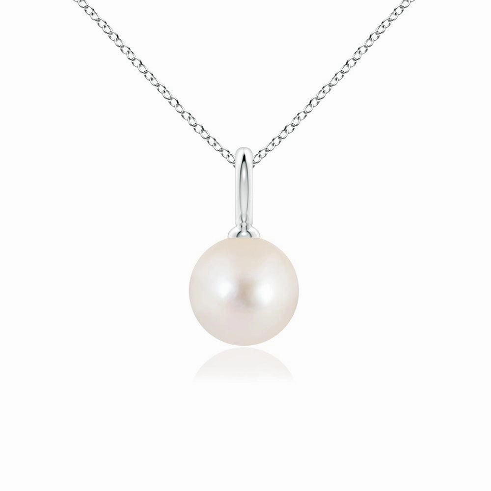 Personal Adornment 8mm Classic Freshwater Cultured Pearl Solitaire Pendant