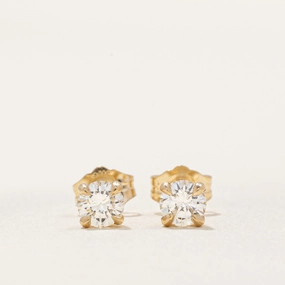 '100 Ways' Diamond Stud Earrings | 0.58ctw SI1/SI2 J/K | Charming Accessories Trendy Style