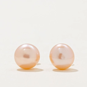 '100 Ways' Pink Pearl Studs | Sleek Mood