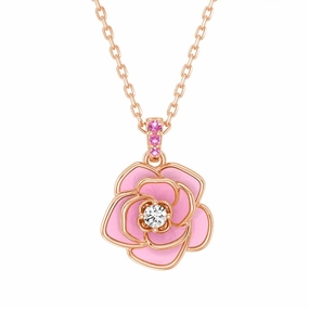 Wedding guest ??Blossom of Compassion?? Breast Cancer Awareness Pendant Necklace