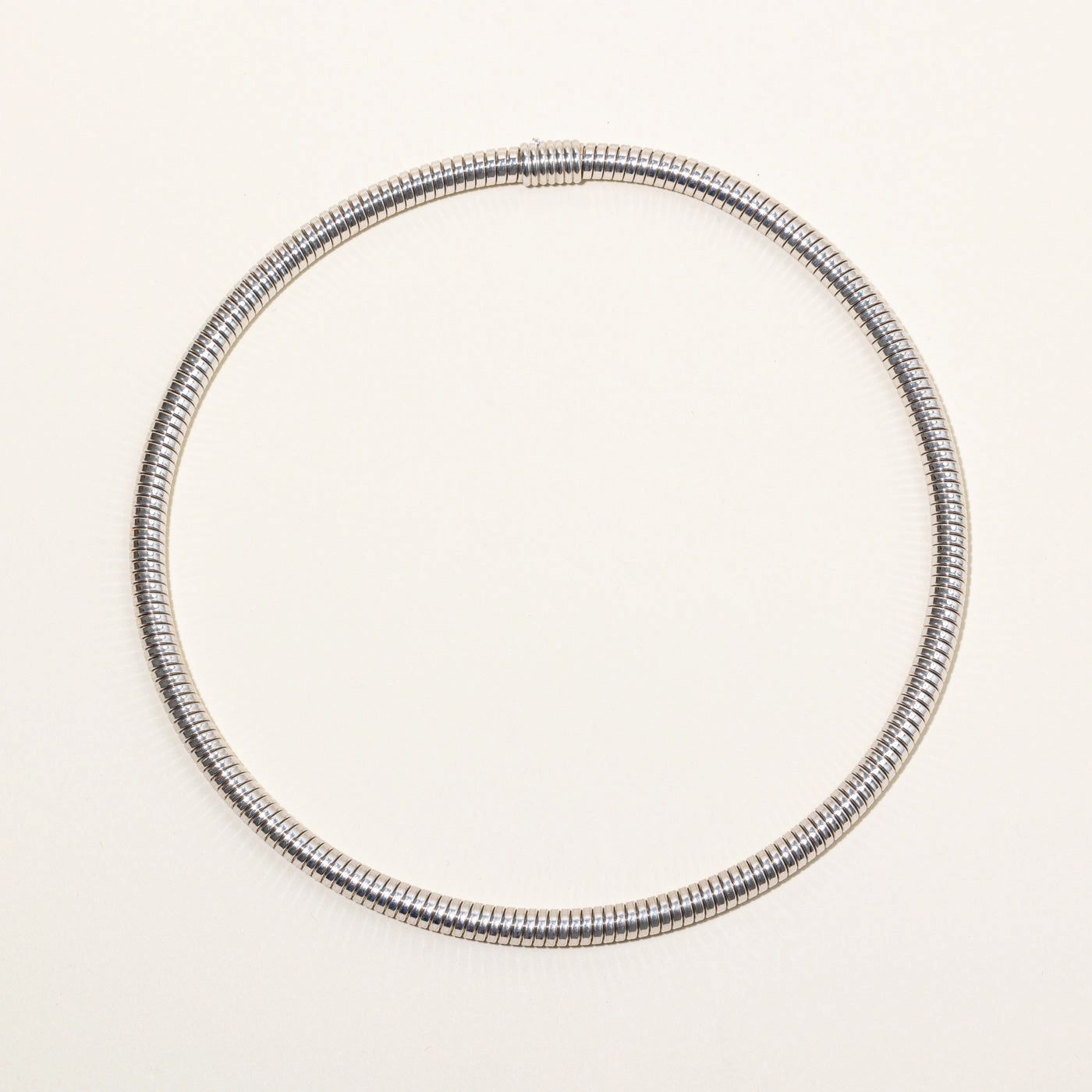 Sophisticated Gifts Occasion Wear 'Chopard' Tubogas 18k White Gold Necklace | 19" |