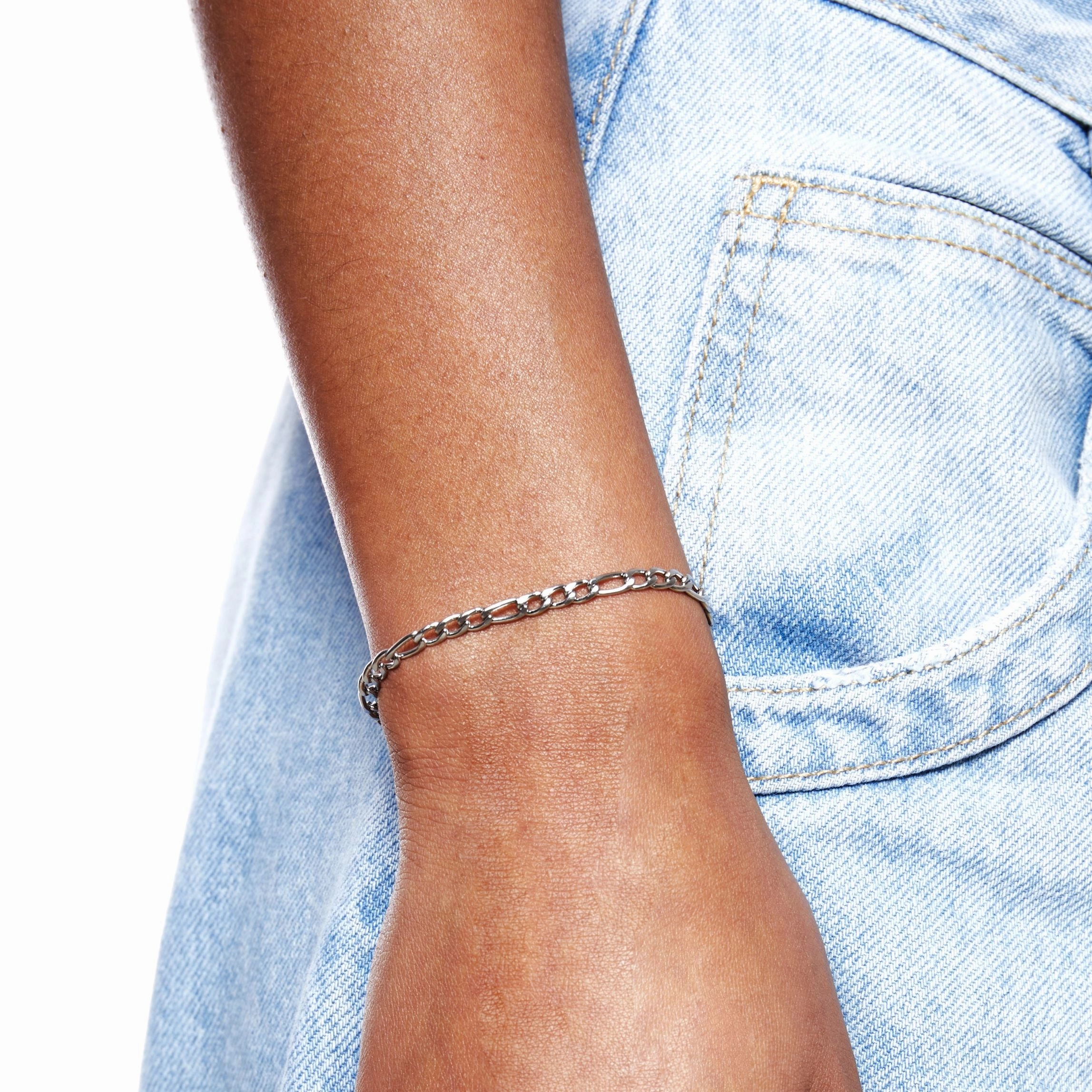 "Amalfi" Figaro Bracelet Prestigious Option Adult Favorite