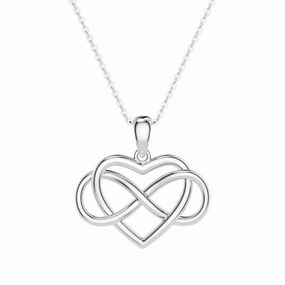 "Infinite Love" Heart Pendant Necklace Beautiful Ornament