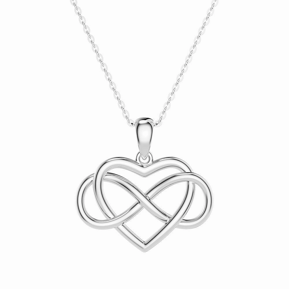 "Infinite Love" Heart Pendant Necklace Beautiful Ornament