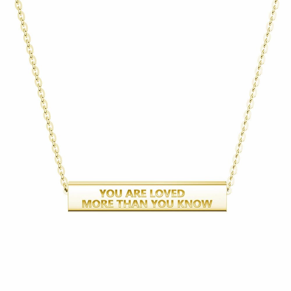 "You Are Stronger Than You Think" Minimalist Necklace Ethnic Jewelry