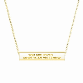 "You Are Stronger Than You Think" Minimalist Necklace Elegant Choice Trend Mood