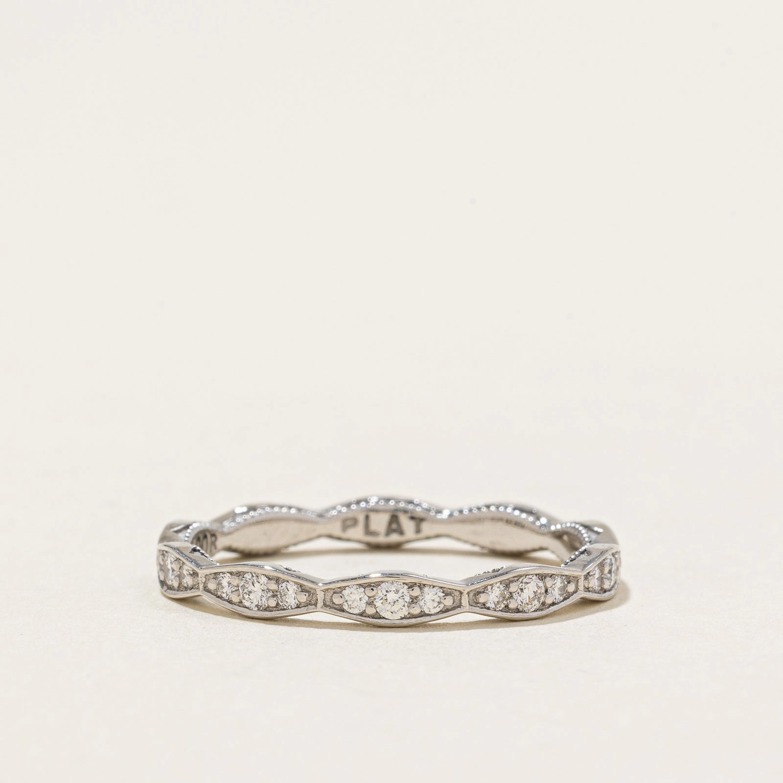 'Tacori' Eternity Diamond Wedding Band | 0.33ctw | SZ 6.25 Clear Style