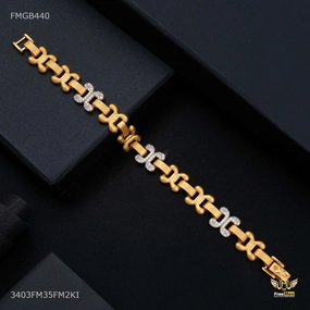 AD Butterfly Gold Plated Bracelet  for Men - FMGB440 Promising Prospect Exceptional Value