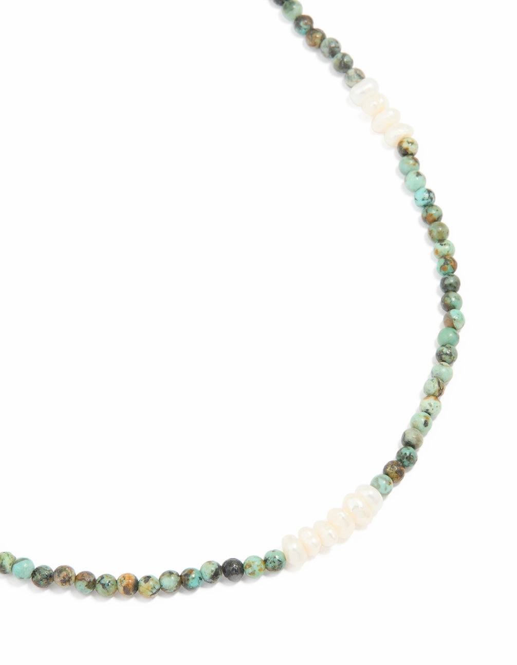 Gold Plated Freshwater Pearl & Aqua Semi Precious Stone Beaded Fine Necklace premium design Jeweled Adornment
