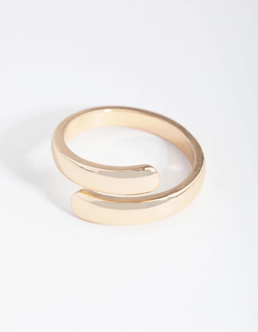 Gold Smooth Wrap Ring Modern Insignia