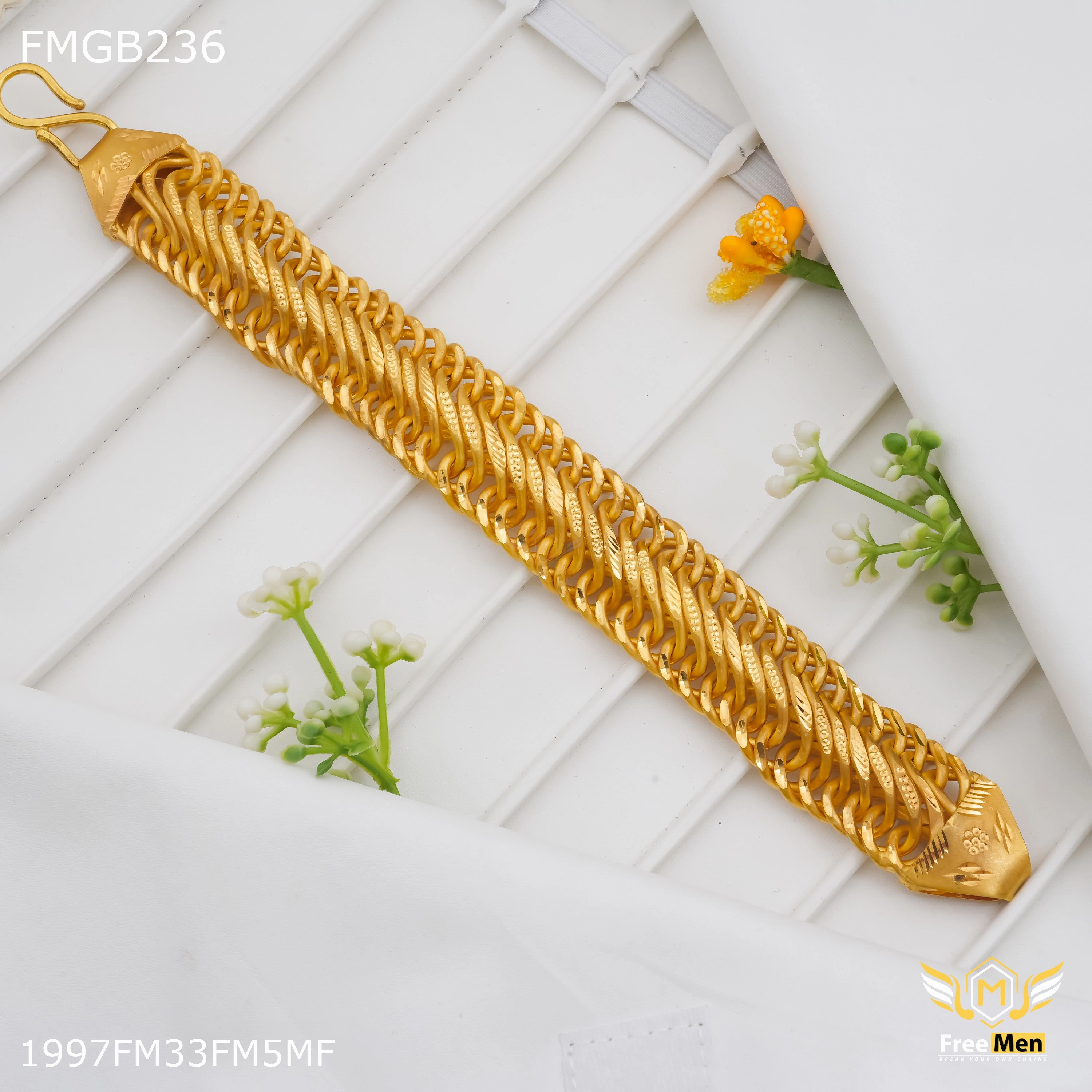 Tailored Sight Freemen Broad Atta Bracelet for Men - FMGB236