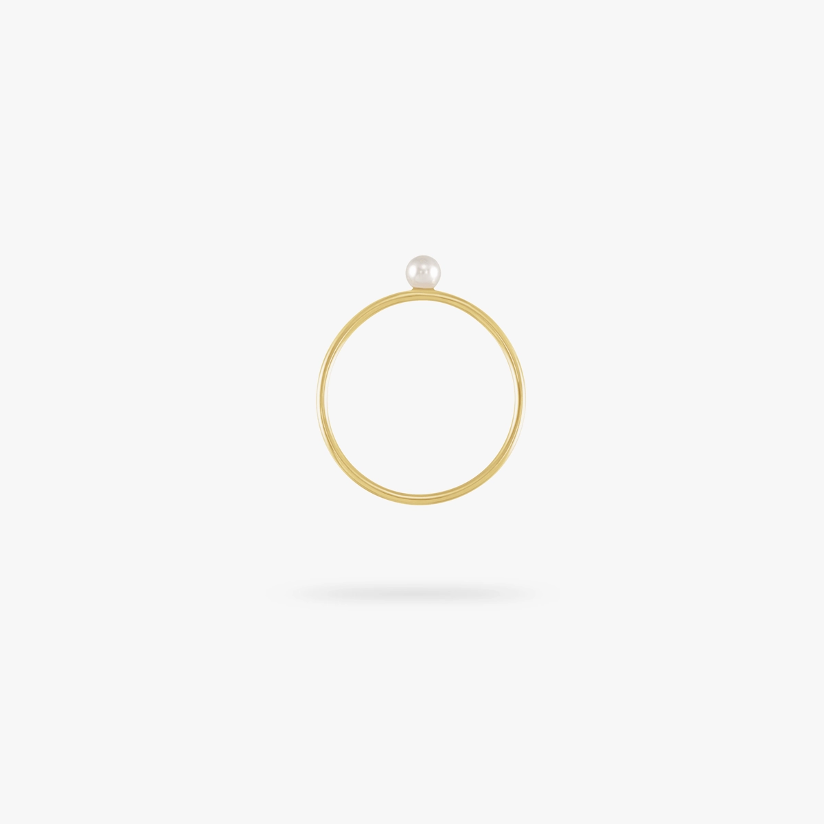 Beautiful finish Stylish Layer Amare Wear 14K Stackable Pearl Ring - Made to Order