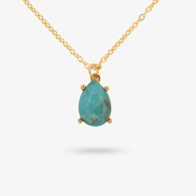 Lightweight Accent Bridal Style Amare Wear Celebration Collection - December Birthstone Necklace Turquoise