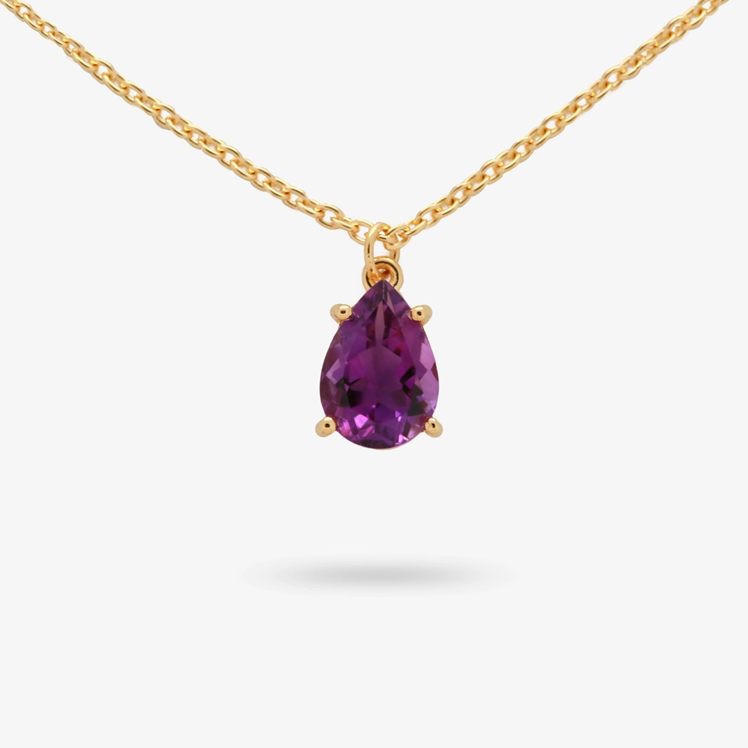 Delicate Finish Night Out Amare Wear Celebration Collection - February Birthstone Necklace Amethyst