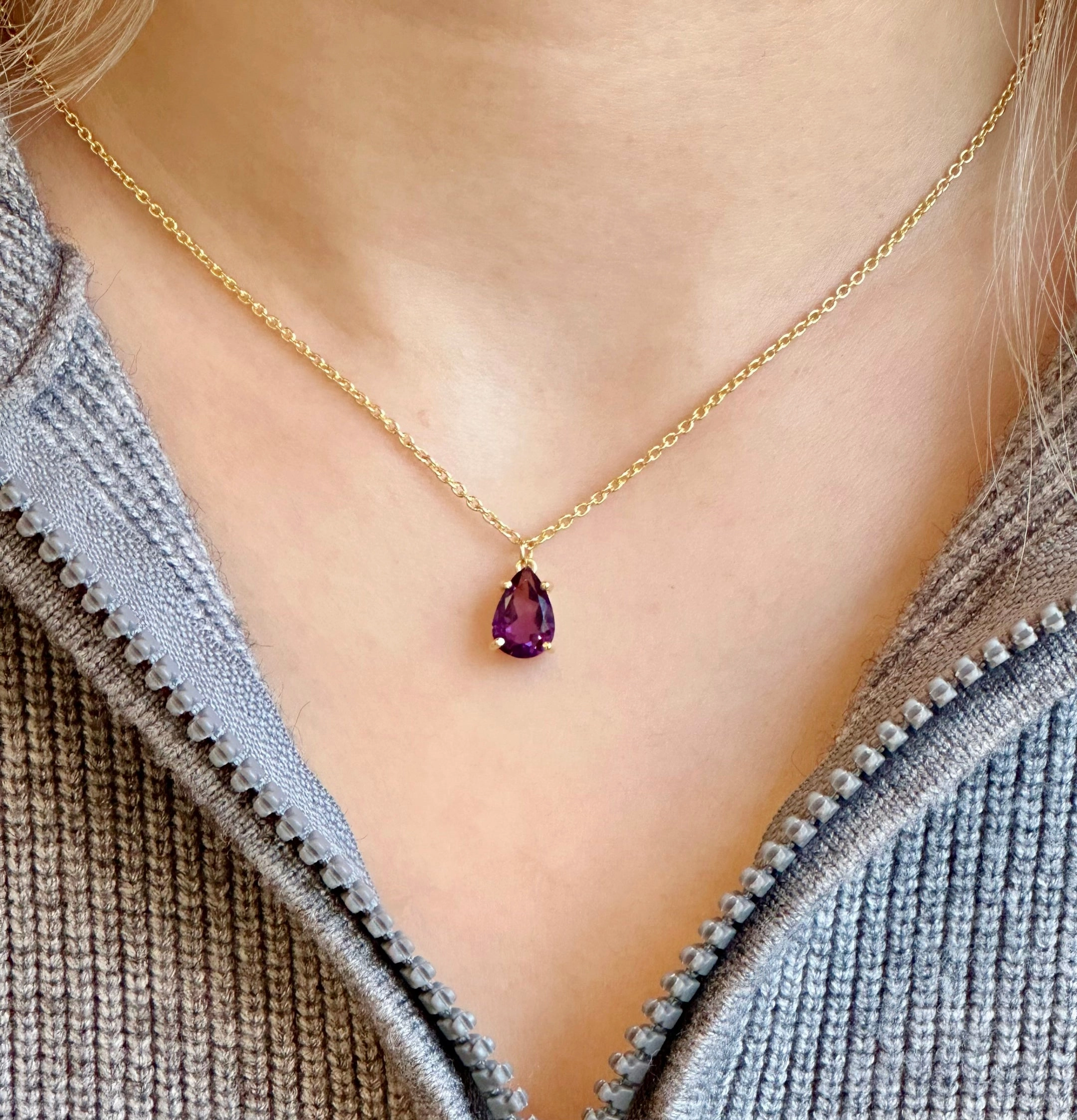 Gift Feature Shine In Light Amare Wear Celebration Collection - February Birthstone Necklace Amethyst