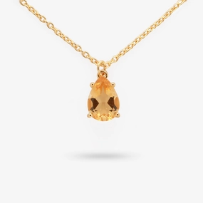 Shining Accent Amare Wear Celebration Collection - November Birthstone Necklace Citrine