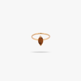 Numbered Edition Amare Wear Golden Gaze Tiger's Eye  Marquise Solitaire Ring