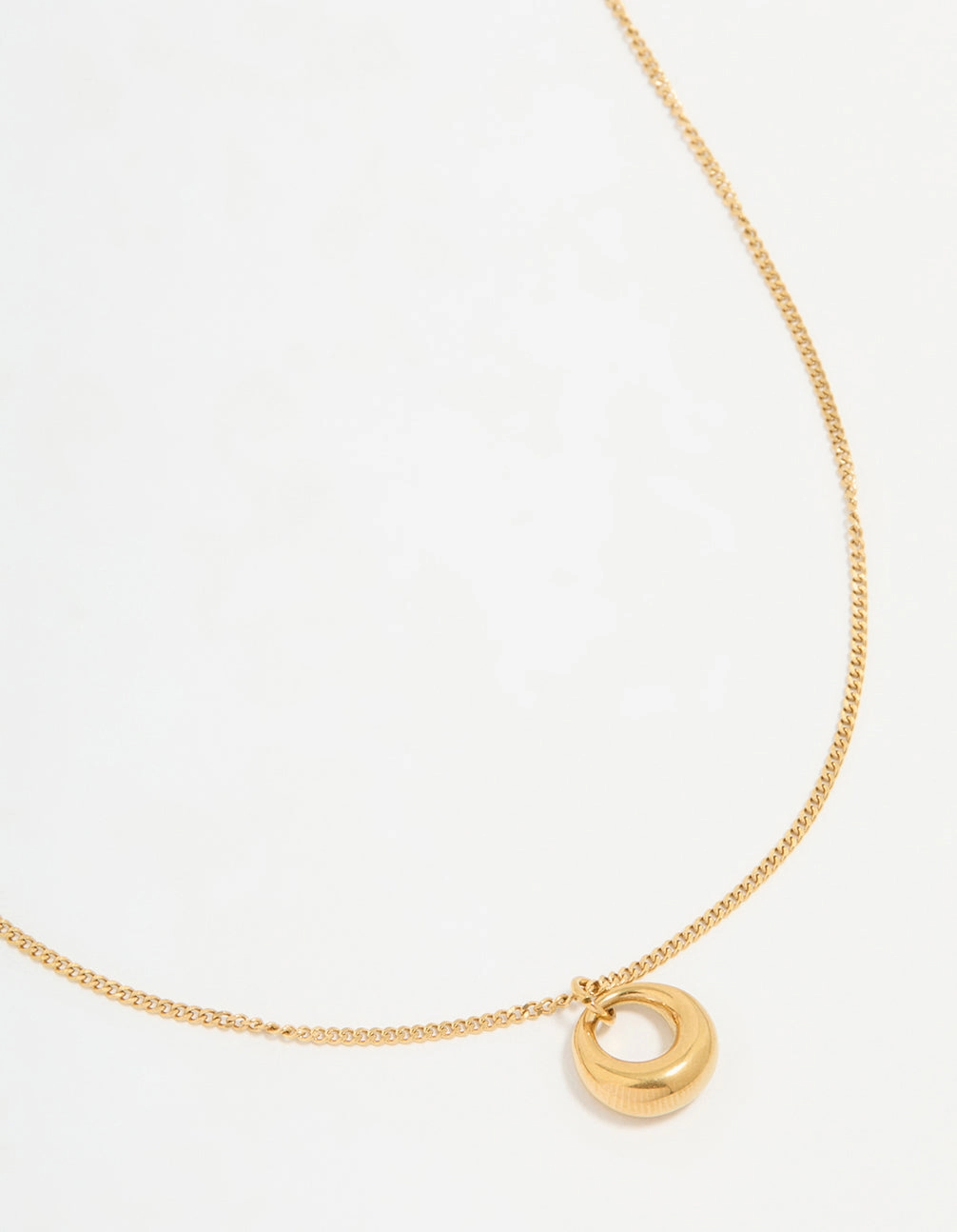 Stylish Man Gift For Friend Waterproof Gold Plated Stainless Steel Bold Pendant Necklace