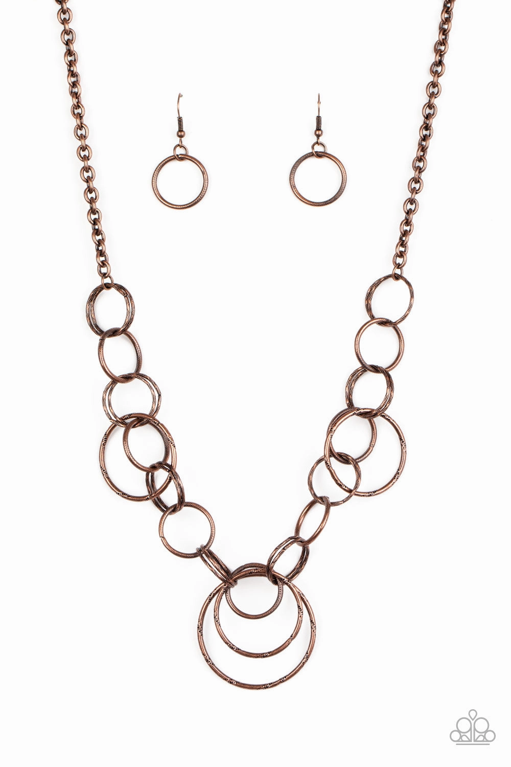 Classic Look Paparazzi Accessories ? Ringing Relic - Copper Necklace?Flat Rate Ship $4.50?