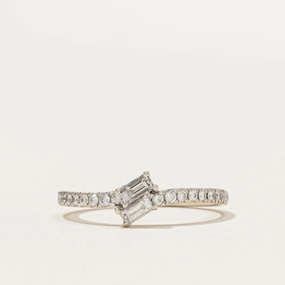 Double Baguette Diamond Ring | 0.46ctw | SZ 6 Holiday Ready Sleek Charm