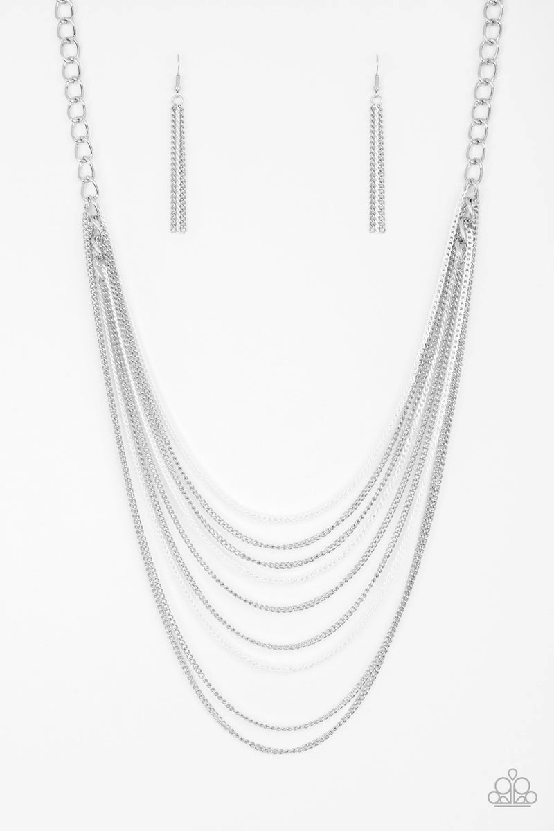 Group Event Jewelry boho vibe Paparazzi Accessories ?Rebel Rainbow - White Necklace? Flat Rate Ship $4.50?