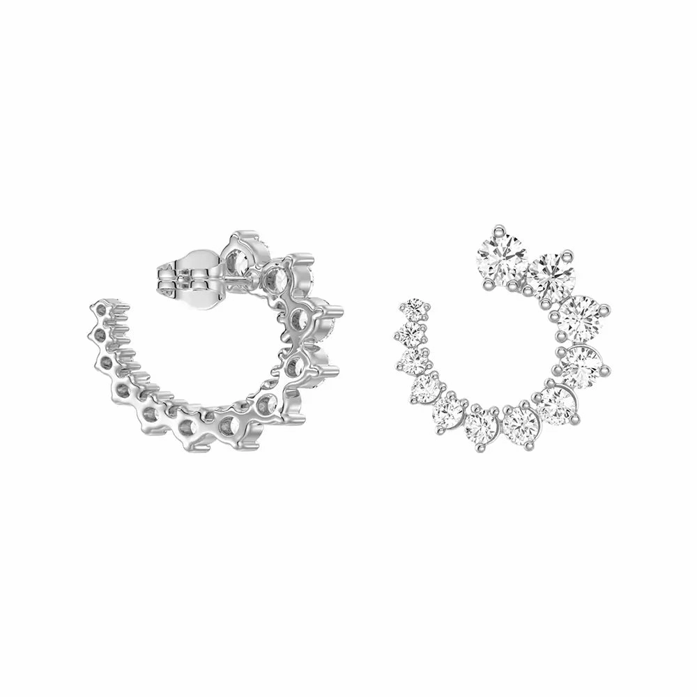 Luxurious Selection Miniature Embellishment Asymmetrical Constellations Scattered Diamond Stud Earrings