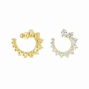 Asymmetrical Constellations Scattered Diamond Stud Earrings Stunning Feature