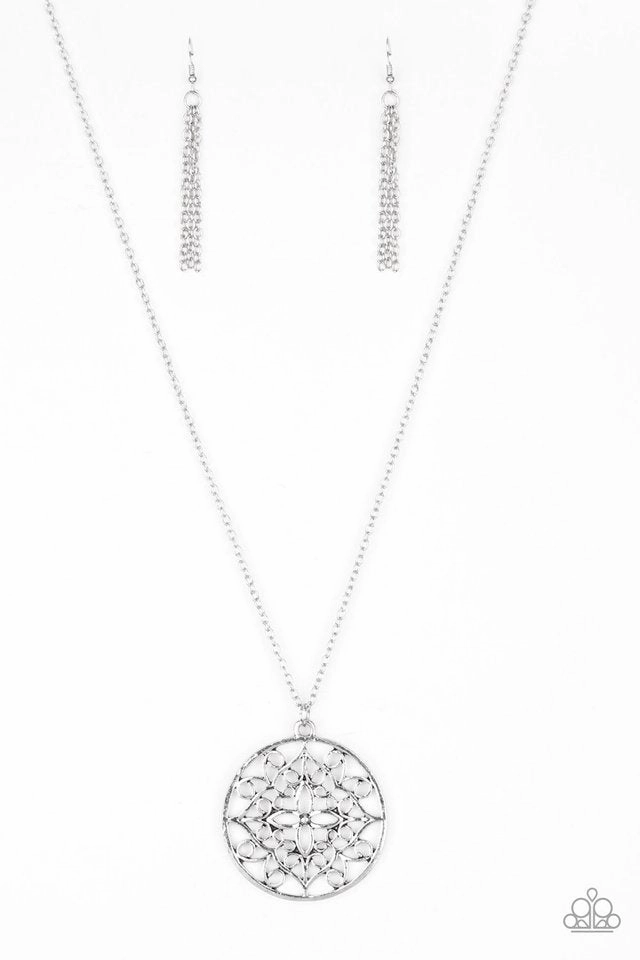 Paparazzi Accessories ?Mandala Melody - Silver Necklace? Flat Rate Ship $4.50? Value Ornament