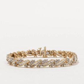 Glam Detail Diamond Cluster Bracelet | 2.50ctw | 6.5" |
