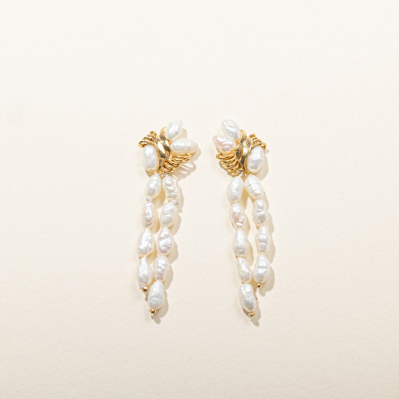 Baroque Pearl Drop Earrings Effortless Match Modern Element