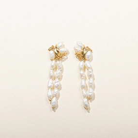 Baroque Pearl Drop Earrings Effortless Match Modern Element