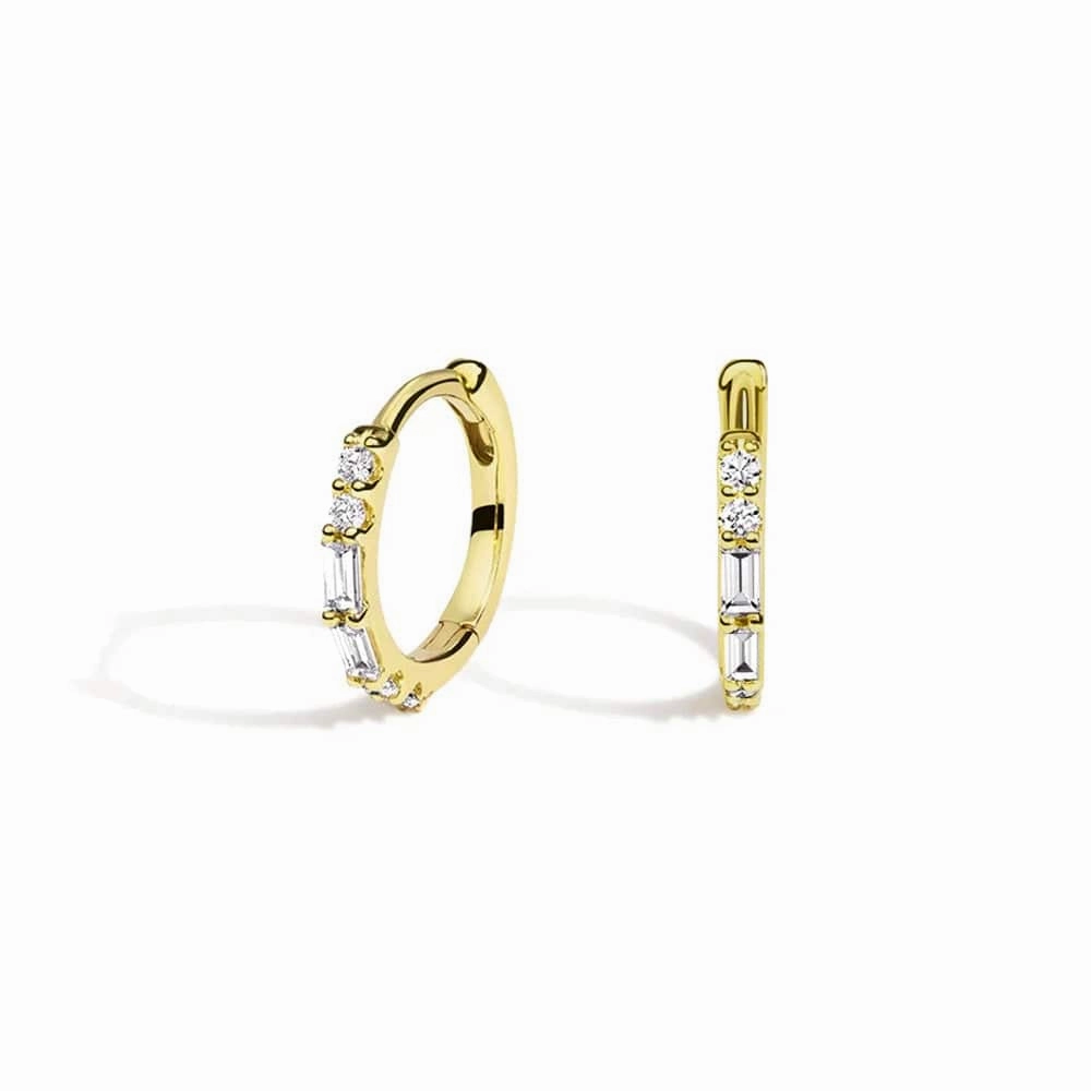 Luxurious Element Eternal Radiance Hoop Lab Grown Diamond Earrings