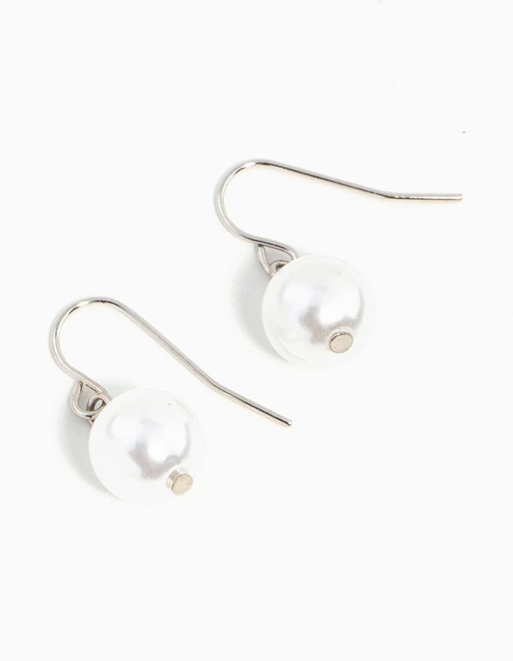 Classic Pearl Ball Drop Earrings Heart-Shaped Accessory Delicate Accessory