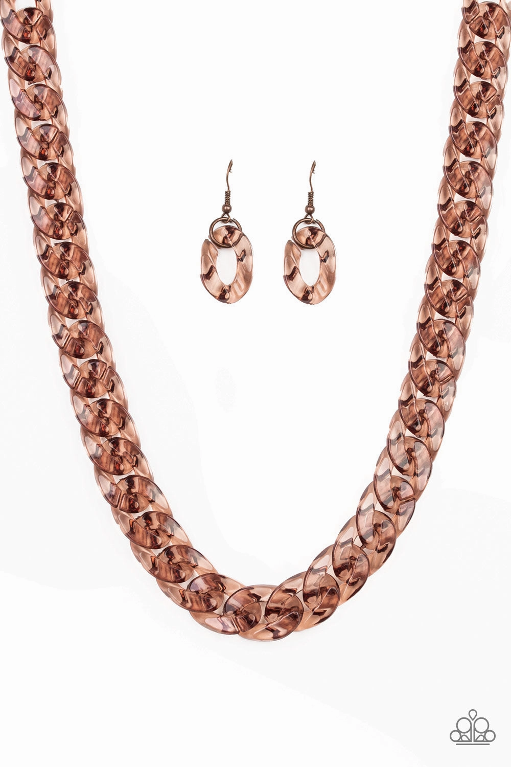 Handmade Present Paparazzi Accessories ? Put It On Ice - Copper Necklace?Flat Rate Ship $4.50?