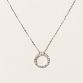 Iconic Appeal Birks' Roberto Coin O Pendant | 0.06ctw, 0.01ct | 18" |