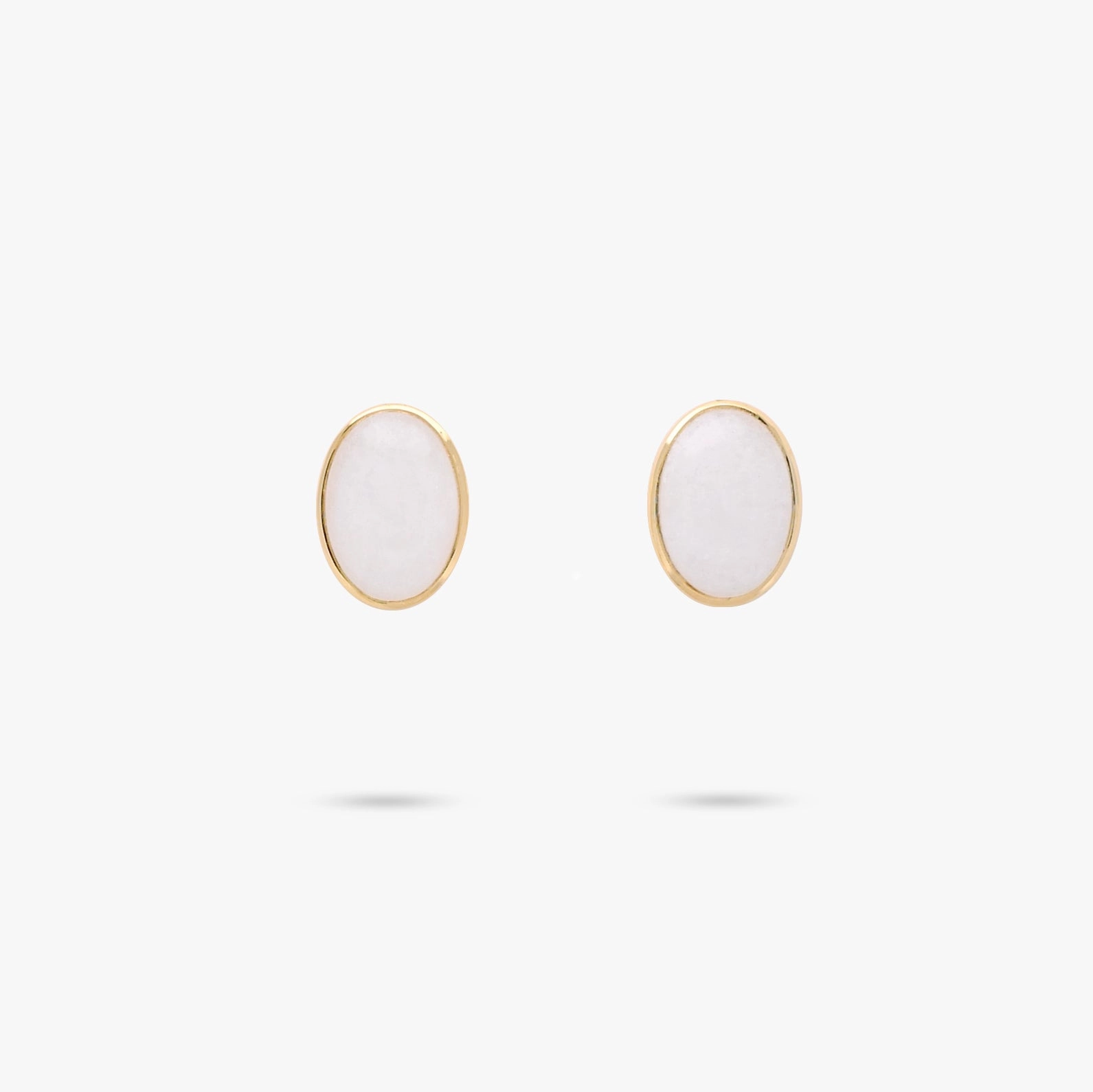 Refined Must-Have Amare Wear White Quartz Statement Stud Earrings