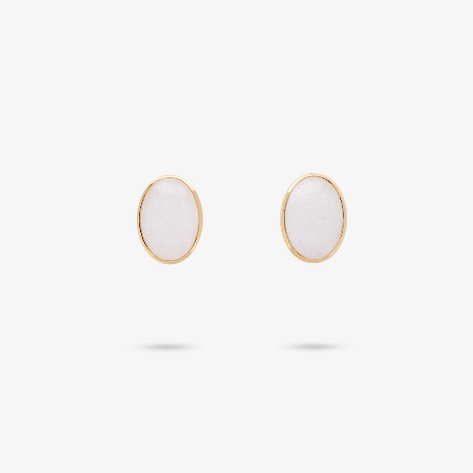 Amare Wear White Quartz Statement Stud Earrings Luxury Glow Glam Glow