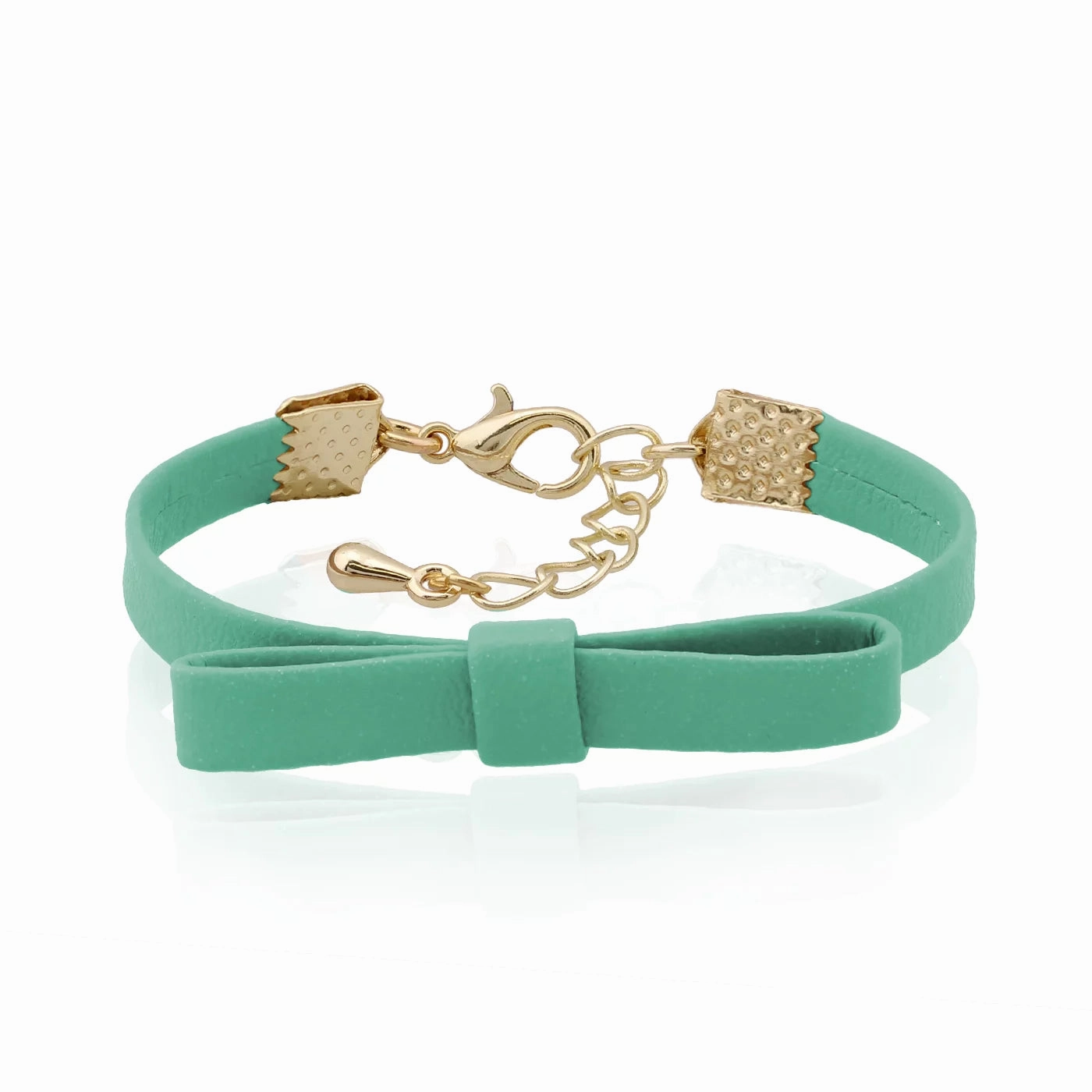 Leather Bow Bracelet Bright Combinations