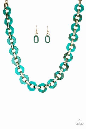 Office Ready Paparazzi Accessories ? Fashionista Fever - Blue Necklace?Flat Rate Ship $4.50?